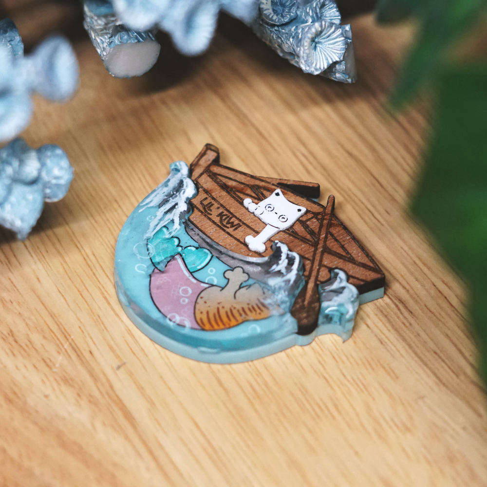 Lil' Kiwi Brooch - Lost Kiwi Designs