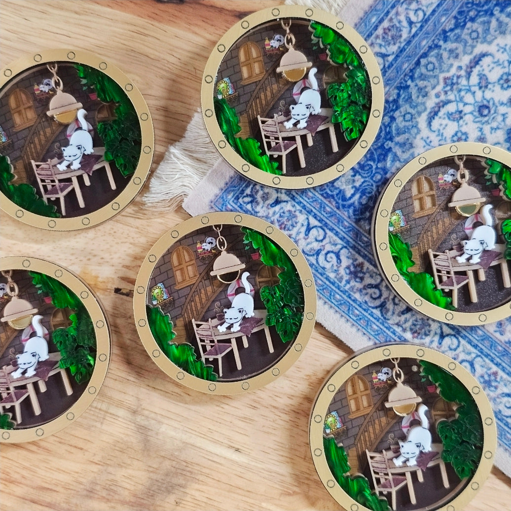 Lighthouse Interior Brooch - Lost Kiwi Designs