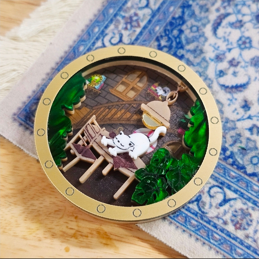 Lighthouse Interior Brooch - Lost Kiwi Designs