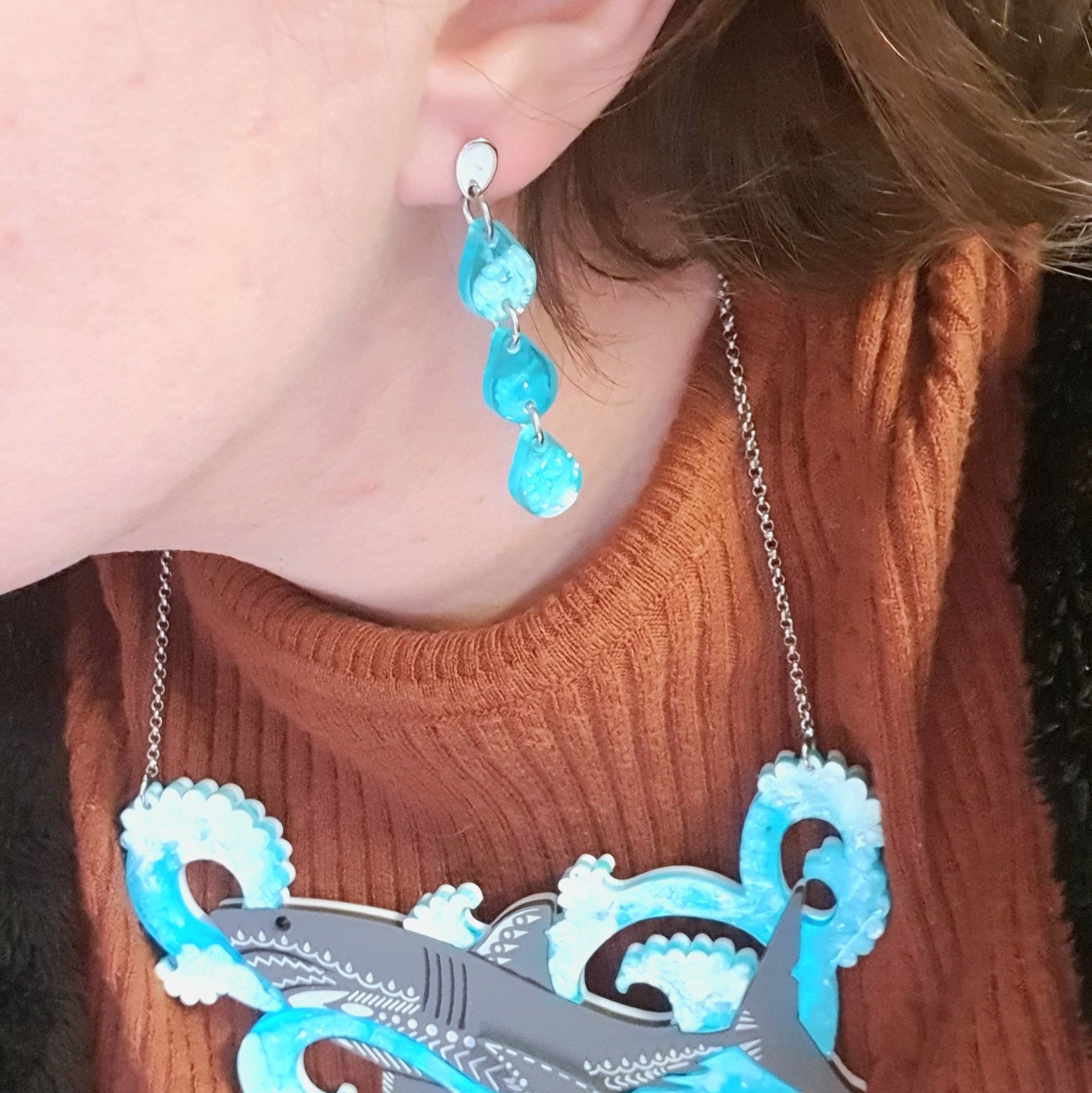 Droplet Earrings - Lost Kiwi Designs