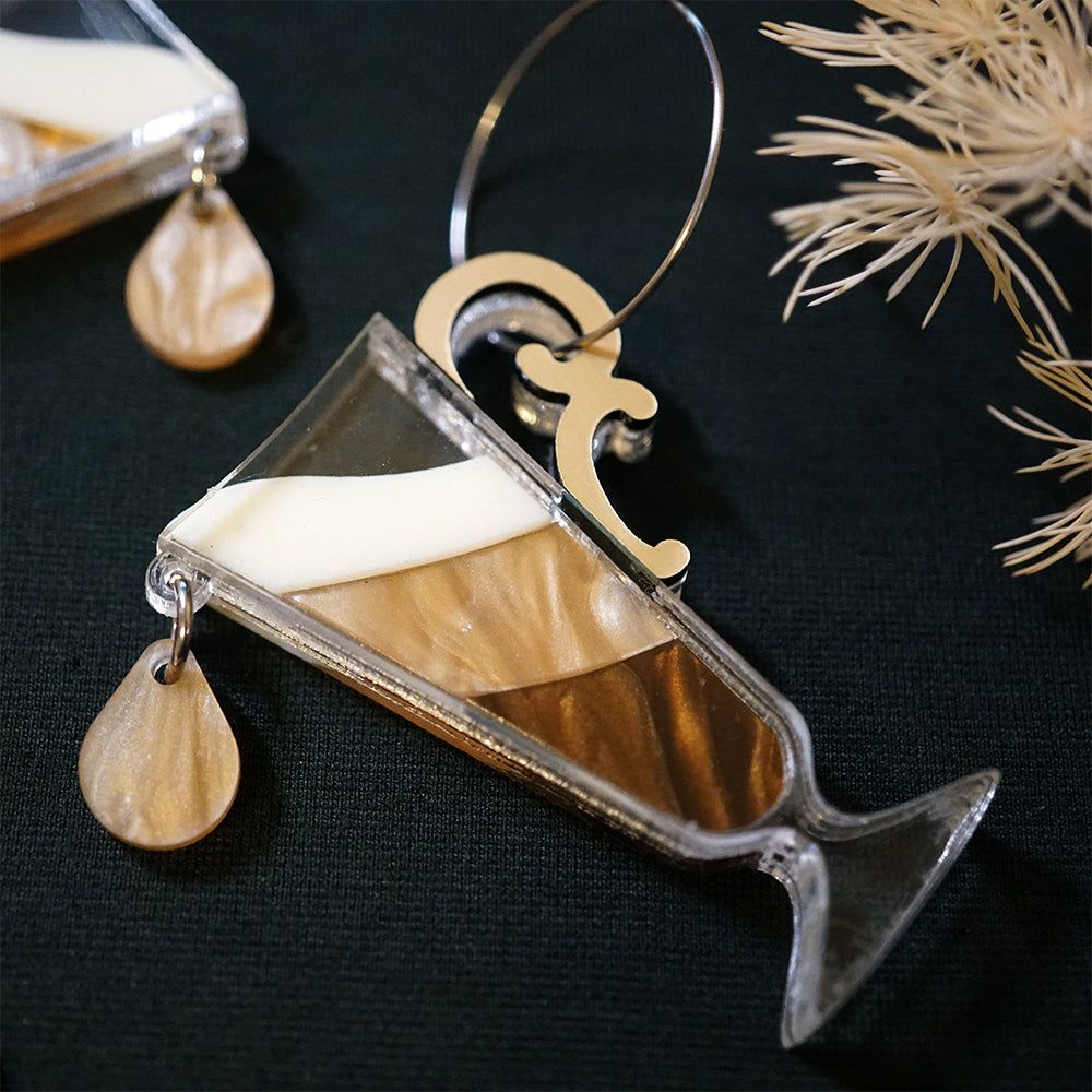 Coffee Dangle Earrings - Lost Kiwi Designs