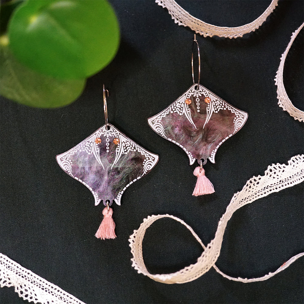 Stingray Earrings - Lost Kiwi Designs